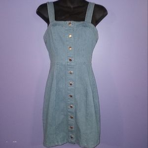 NWOT Rue 21 Denim Jumper Stretch Dress  XS